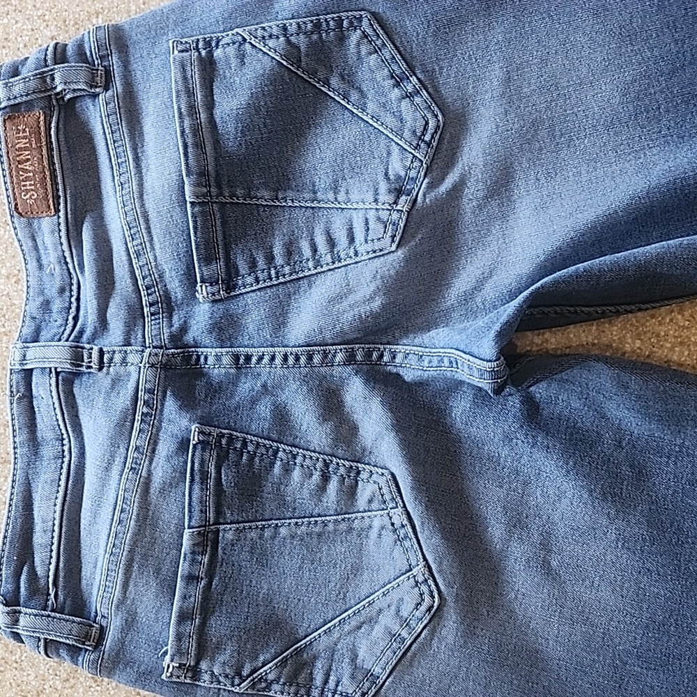 Shyanne Super Flare Distressed Western Jeans Size 28 - Picture 6 of 15